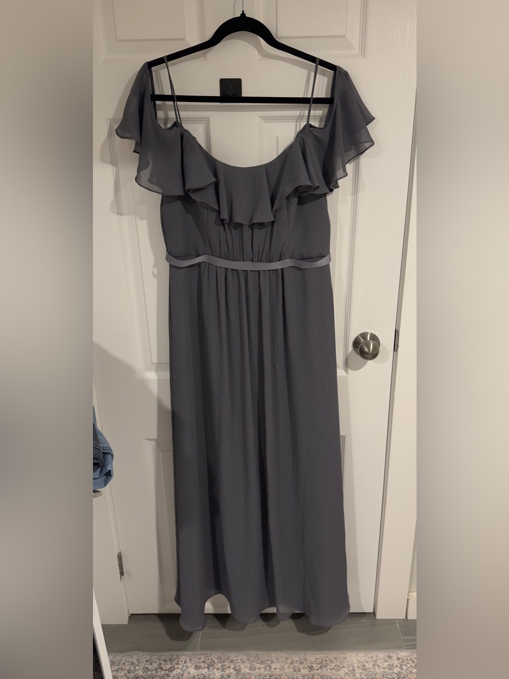 Davids Bridal Off-Shoulder Maxi Dress size 12 Large